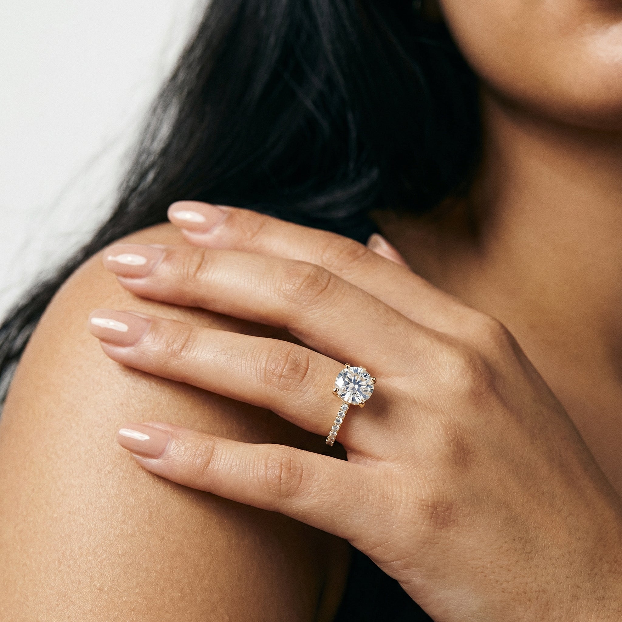 Pierścionek Aziza Moissanite