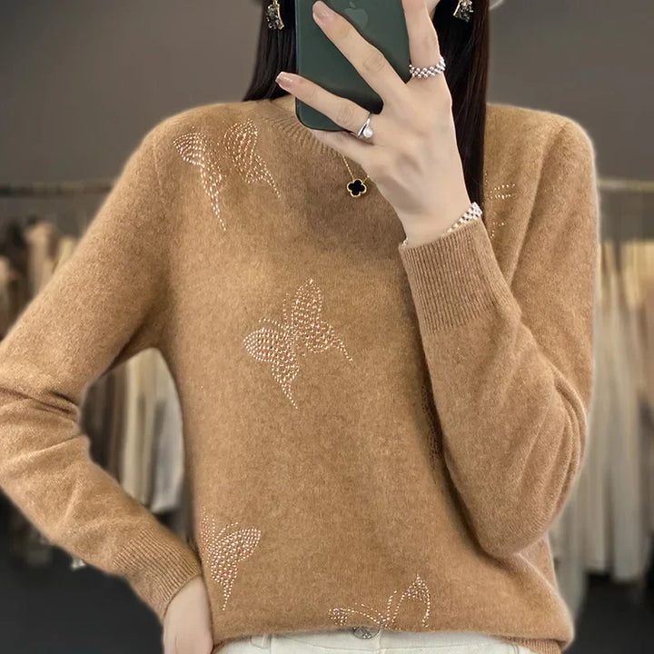Rhoda | Sweter z motywem motyla